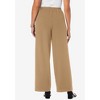 Jessica London Women's Plus Size Stretch Knit Crepe Wide Leg Pant - 3 of 4