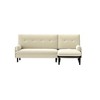 Corduroy 3-Seater Sectional Sofa with Convertible L-Shape Design, Adjustable Backrest and Foam Cushions - 3 of 4