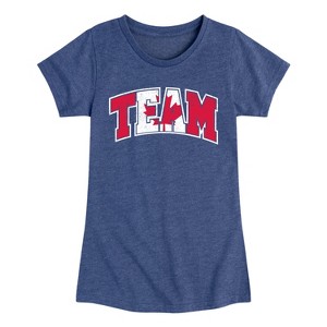 Girls' - Instant Message - Team Canada Fitted Short Sleeve Graphic T-Shirt - 1 of 4