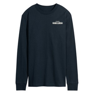 Men's - Star Wars - The Mandalorian Grogu Celestial Long Sleeve Graphic T-Shirt - 1 of 4