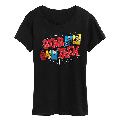 Women's - Star Trek - Galaxy Crew Short Sleeve Graphic T-Shirt