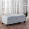 NicBex Modern 50" Storage Bench Wood Accent Stools with Button Tufted Top for Bedroom and Entryway - 4 of 4
