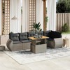 vidaXL Garden Sofa Set Grey PE Rattan Large Modular Garden Sofa Set - 2 of 4