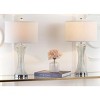 Zelda Glass Lamp (Set of 2) - 25 Inch Height - LIT4051 - Clear/White - Safavieh - 3 of 4