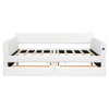 Whisen Queen Upholstered Platform Bed with Lambswool & USB Charging - 2 Storage Drawers, No Box Spring Needed - 3 of 4