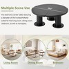 NicBex 15.7" Chic Petal-Shaped Coffee Table,On-Trend End Table Accent Center Table with 3 Chunky Legs for Living Room,132lbs Max - 4 of 4