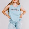 Simply Sage Market Baseball Mom Colorful Garment Dyed Tank - M - Chambray - 2 of 3