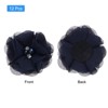 Unique Bargains Artificial Rhinestone Chiffon Flower Heads 12 Pcs Dark Blue - 3 of 4