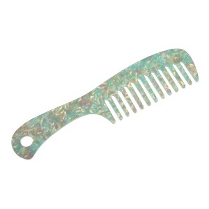 Unique Bargains Anti-Static Hair Comb Wide Tooth for Thick Curly Hair Hair Care Detangling Comb For Wet and Dry 1 Pcs - 1 of 4