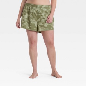 Women's Boxer Pajama Shorts - Wild Fable™ - 1 of 3