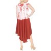 LA LEELA Women's Summer Vacation Casual Short Swing Dress Loose A Line House Wear Beach Dresses Large/X Large Orange, Tie Dye Design - 4 of 4