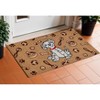 HomeRoots 18" X 30" Beige and White Coir Dog Outdoor Door Mat - 2 of 4
