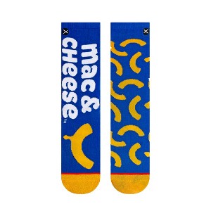 Odd Sox, Kraft Mac Split, Funny Novelty Socks, Large - 1 of 4