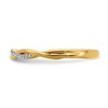 Black Bow Jewelry 2mm 14k Yellow Gold 1/15 Ctw Diamond Stackable Twist Band - 3 of 4