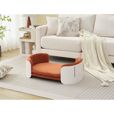 ROOMTEC Cat Couch Bed, Pet Sofa for Indoor Cats w/Removable Mattress Cover Suitable for Mid or large animal