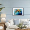 Stupell Industries Graceful Swimmer Tortoise Framed Print Under Glass Art - 3 of 4