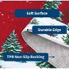 Fulvari Snowman House Pine Tree Christmas Area Rug,Xmas Home Decor Low-Profile Washable Area Rugs for Entryway Bedroom Living Room - 4 of 4