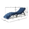 Vynxaria Velvet Chaise Lounge ¨C Elegant Comfort for Your Relaxation Nook - 2 of 4