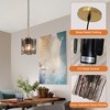 Parrot Uncle 5" Modern 1-Light Gold Pendant Ceiling Light Glass Fixture - 4 of 4