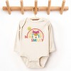 The Juniper Shop Mini Smiley Let The Adventures Begin Aria Long Sleeve Bodysuit - NB - Natural - 2 of 4