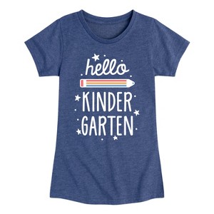 Girls' - Instant Message - Hello Kindergarten Fitted Short Sleeve Graphic T-Shirt - 1 of 4