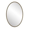 VYNXARIA Iron Art Oval Retro Mirror, Antique Effect, Wall Hanging, Suitable For Bathroom, Bedroom, Living Room (Gold) - 4 of 4
