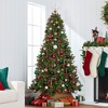 Best Choice Products Pre-Lit Spruce Artificial Christmas Tree w/ Easy Assembly, Metal Hinges & Foldable Base - 4 of 4