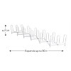 LunaLulinlk (2 pack) Expandable Pan & Lid Organizer, White - 3 of 4