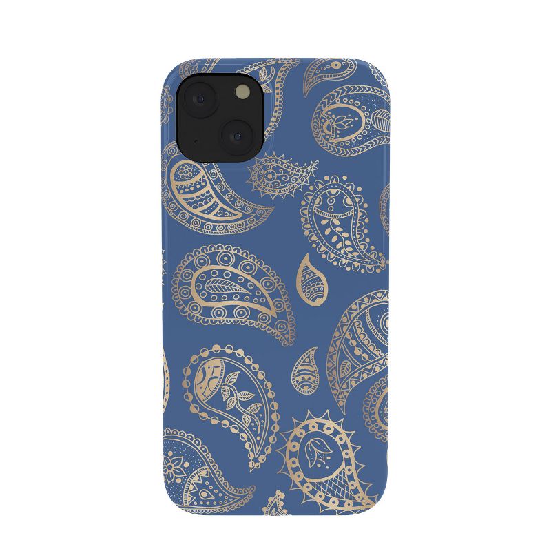 Cynthia Haller Classic blue and gold paisley Tough iPhone Case - Society6, 1 of 2