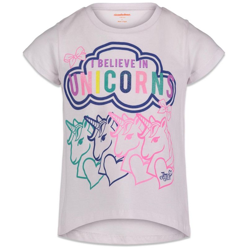 JoJo Siwa Jojo Siwa Unicorn Girls 3 Pack T-Shirts Little Kid to Big Kid , 4 of 6