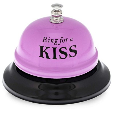 Juvale Novelty Ring for Kiss Desk Bell - Cute and Funny Gifts for Her, Anniversary, Birthday, 2.5 Inches