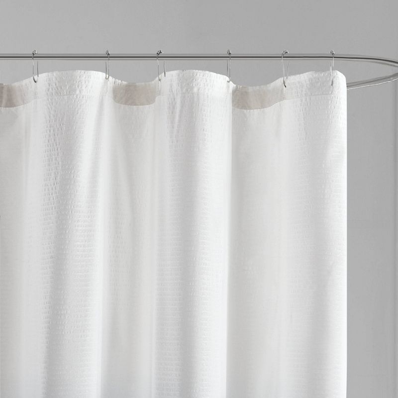 Maris Ombre Printed Seersucker Shower Curtain, 2 of 5