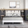 NicBex Wood Twin/Full/Queen Size Platform Bed Frame,Solid Wood Slats Support,6.5" Under Bed Storage,No Box Spring Needed,Noise-Free,Easy Assembly - 3 of 4