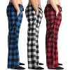#followme Men's Microfleece Pajamas - Plaid Pajama Pants for Men - Lounge & Sleep PJ Bottoms (Pack of 3) - 2 of 4