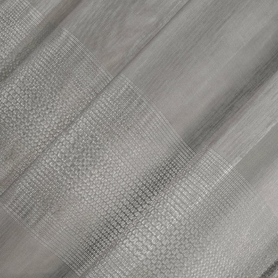 Gray Ombre Sheer Polyester Grommet Curtain Panel, 52" x 96"
