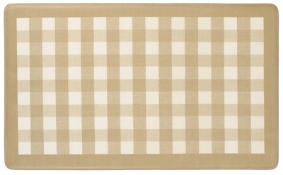 Kate Aurora All Season Black & White Plaid Country Farmhouse Coir Bristled  Outdoor All Season Welcome Mat - 18x30 : Target