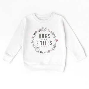 The Juniper Shop Mini Smiley Hugs and Smiles Toddler Sweatshirt - 1 of 4