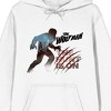 Universal Monsters Wolfman The Hunt Is On Long Sleeve White Adult Hooded Sweatshirt - 2 of 3