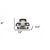 HomeRoots 5" Gray Metal Hand Painted Model Car Tabletop Sculpture - 3 of 4