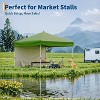 10'x10' Instant Pop Up Canopy with 4 Sidewalls, Heavy Duty Commercial Tent Includes Stakes/Ropes/Sandbags, Perfect for Outdoor Markets, Events - 3 of 4