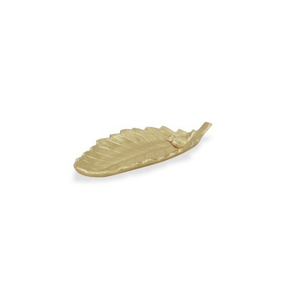 Cheung's Elena Golden Cast Iron Leaf Tray