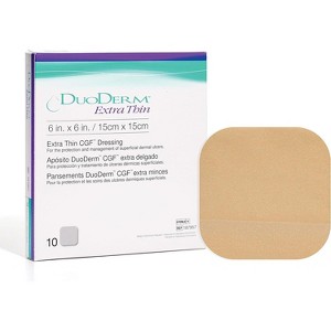 ConvaTec DuoDERM Extra Thin Control Gel Formula Hydrocolloid Sterile Adhesive Dressings for Superficial Wounds, Low Friction,  Latex-Free, Waterproof - 1 of 4