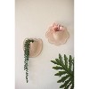 Clay Flower Wall Planter Set 9.5" H & 8.5"H - Handcrafted Whitewashed Finish, Set of 2 By Kalalou - 2 of 3