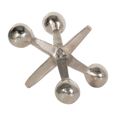 Sagebrook Home Metal Jacks Abstract Sculpture for Room, Bedroom or Office Decor, Aluminum