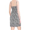 LA LEELA Women's House Daily Routine Evening Wear Vacation Flowy Backless Backless Dress Adjustable Tube Top Mini Evening Dress One Size Black, Tiger - 3 of 4