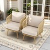 Outdoor Patio Furniture Set All Weather Wicker Conversation Set - 2 of 4