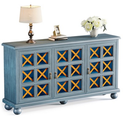 Tribesigns 55" Sideboard Buffet Cabinet with Solid Legs
