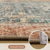 Lahome Oriental 8'2"x10' Area Rugs Ultra-Thin Soft Orange Rugs for Living Room Washable Non-Shed Print  Indoor Carpet for Bedroom Playroom Nursery - 4 of 4