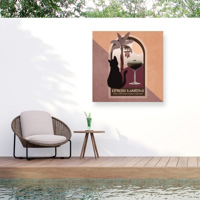 Trademark Fine Art - Emel Tunaboylu  Kokteyl Ezpresso Martini Matted Framed Art