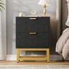 2 Drawer Dresser, Small Chest, Modern Nightstand for Bedroom, End Table with Drawer for Living Room, Hallway, Entryway - 4 of 4